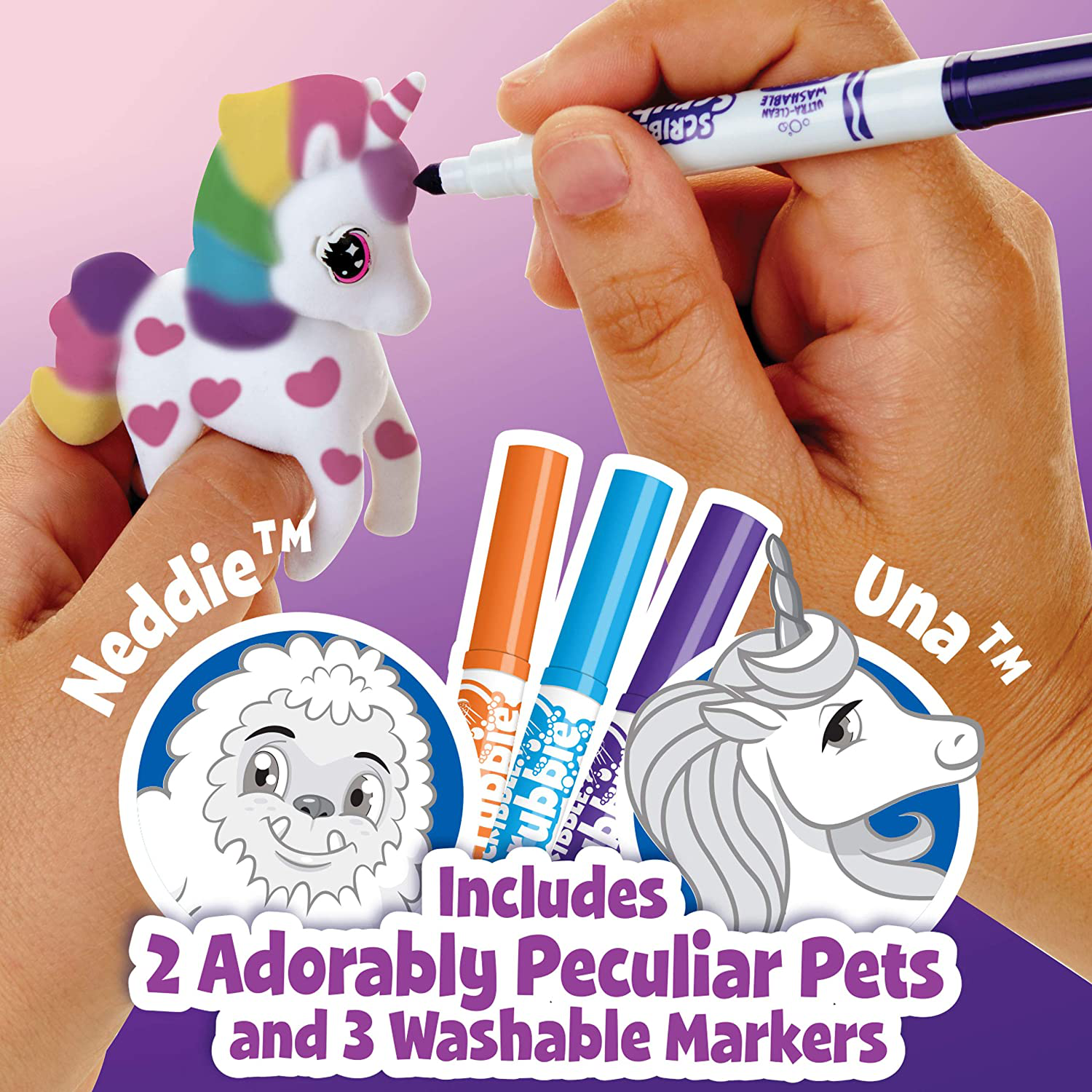 Crayola Scribble Scrubbie Peculiar Pets, Palace Playset with Unicorn and Yeti Kids Toys, Gift for Girls & Boys, Ages 3, 4, 5, 6