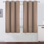LEMOMO Cappuccino Thermal Blackout Curtains/38 x 63 Inch/Set of 2 Panels Room Darkening Curtains for Bedroom