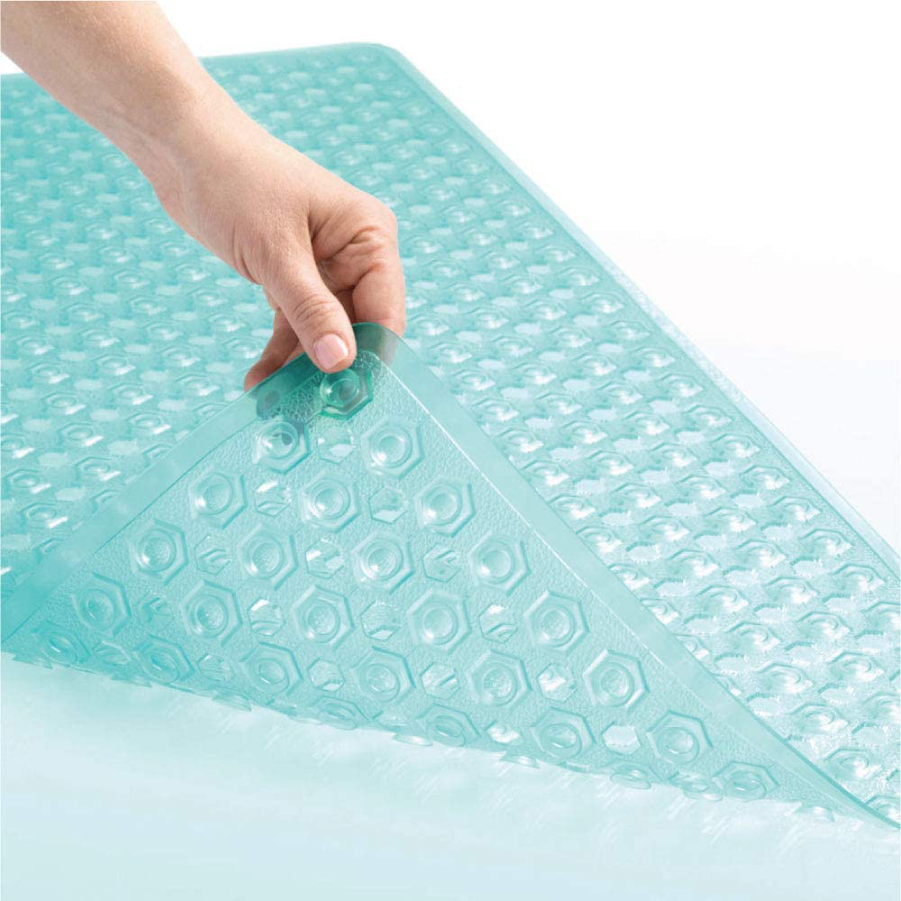 Gorilla Grip Patented Bath Tub and Shower Mat Machine Washable with Drain Holes and Suction Cups