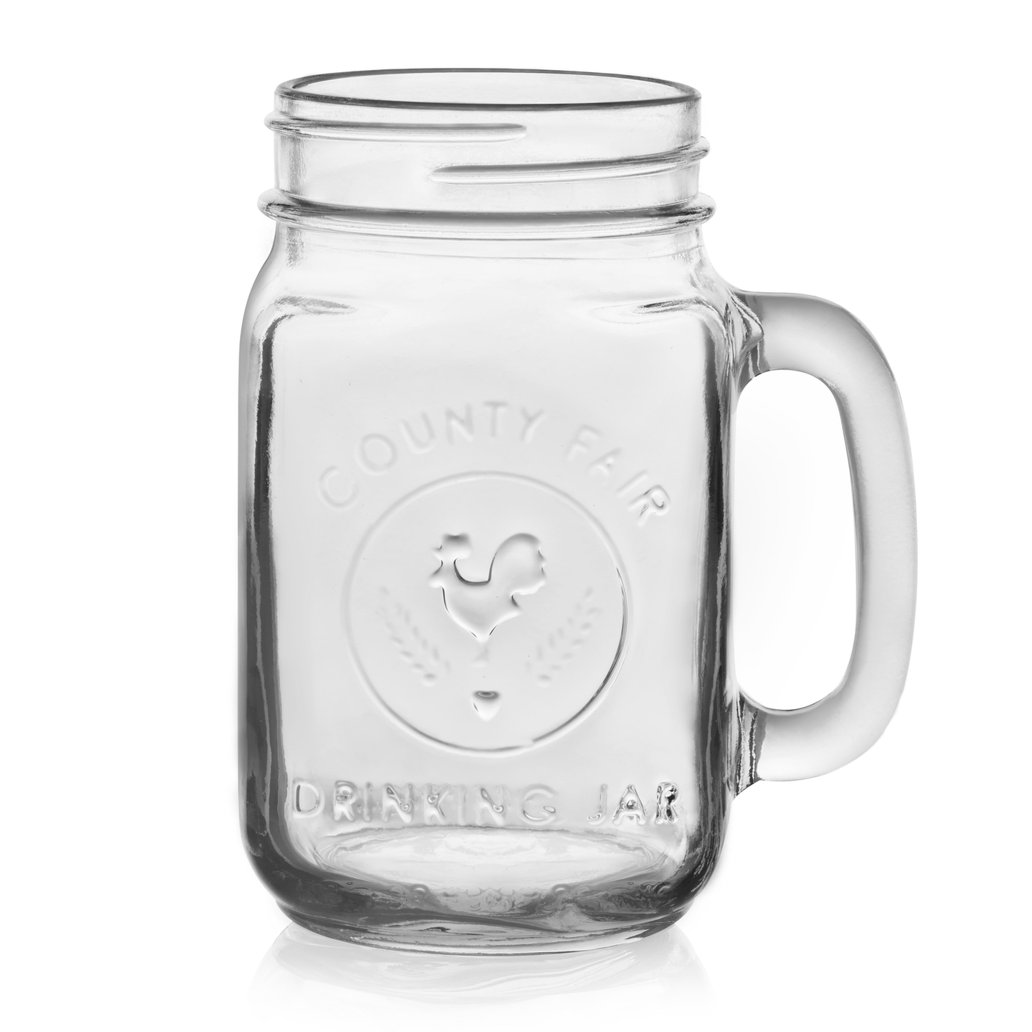 Libbey County Fair Glass Drinking Jars, Set of 12