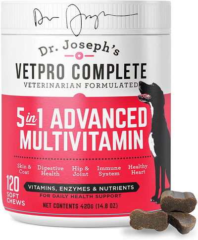 VetPro Dog Vitamins and Supplements - Glucosamine for Hip and Joint Health, Immune System Support, Allergy Meds 