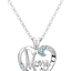 Mom Christmas Gifts Necklace - Mother Heart Pendant Necklace Mothers Day Necklace for Women from Daughter Son White