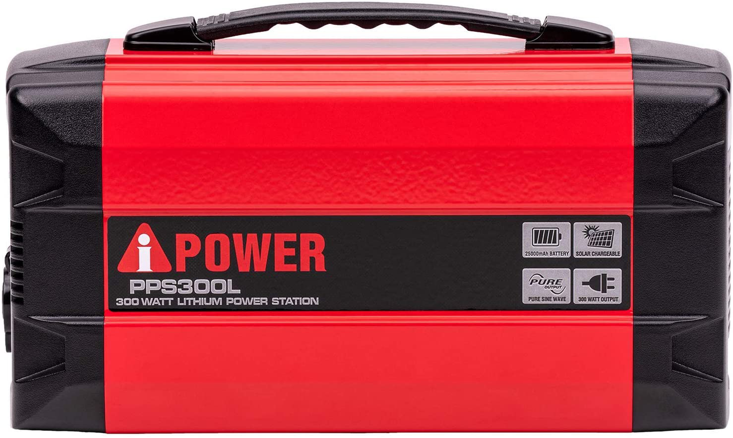 A-iPower PPS300L Portable Power Station 278 Watt Hour Battery Backup Inverter Generator Small Size Great for Camping or Indoor Home Emergency