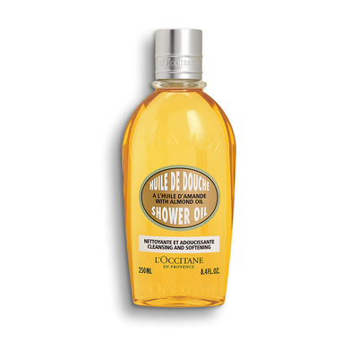 L'Occitane Cleansing and Softening Almond Shower Oil, 8.4 Fl Oz