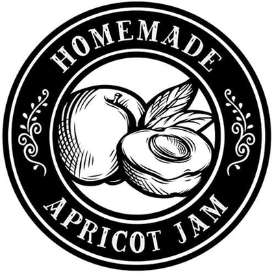 Homemade Canning Dissolvable Labels For Mason Jars and More - Apricot Jam (2" Circles 60-Pack) Washes off in Seconds Like Magic - Premade Jam, Jelly, Preserves, and More