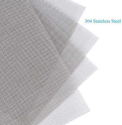 4PACK Stainless Steel Woven Wire Mesh Never Rust, Air Vent Mesh 11.8"X8.2"(300X 210mm), Hard and Heat Resisting Screen Mesh, 1mm Hole 20 Mesh Easy to Cut by Valchoose