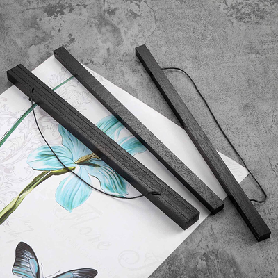 Wood Magnetic Poster Frame Hanger, 11x14 11x17 11x22 Black Magnet Poster Hanger for Posters, Prints, Photos, Pictures, Maps, Scrolls, and Canvas Artwork (Black, 11")