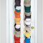 Perfect Curve CapRack18 Over-The-Door Cap Organizer, Two Straps, Holds Up To 18 Caps, Black