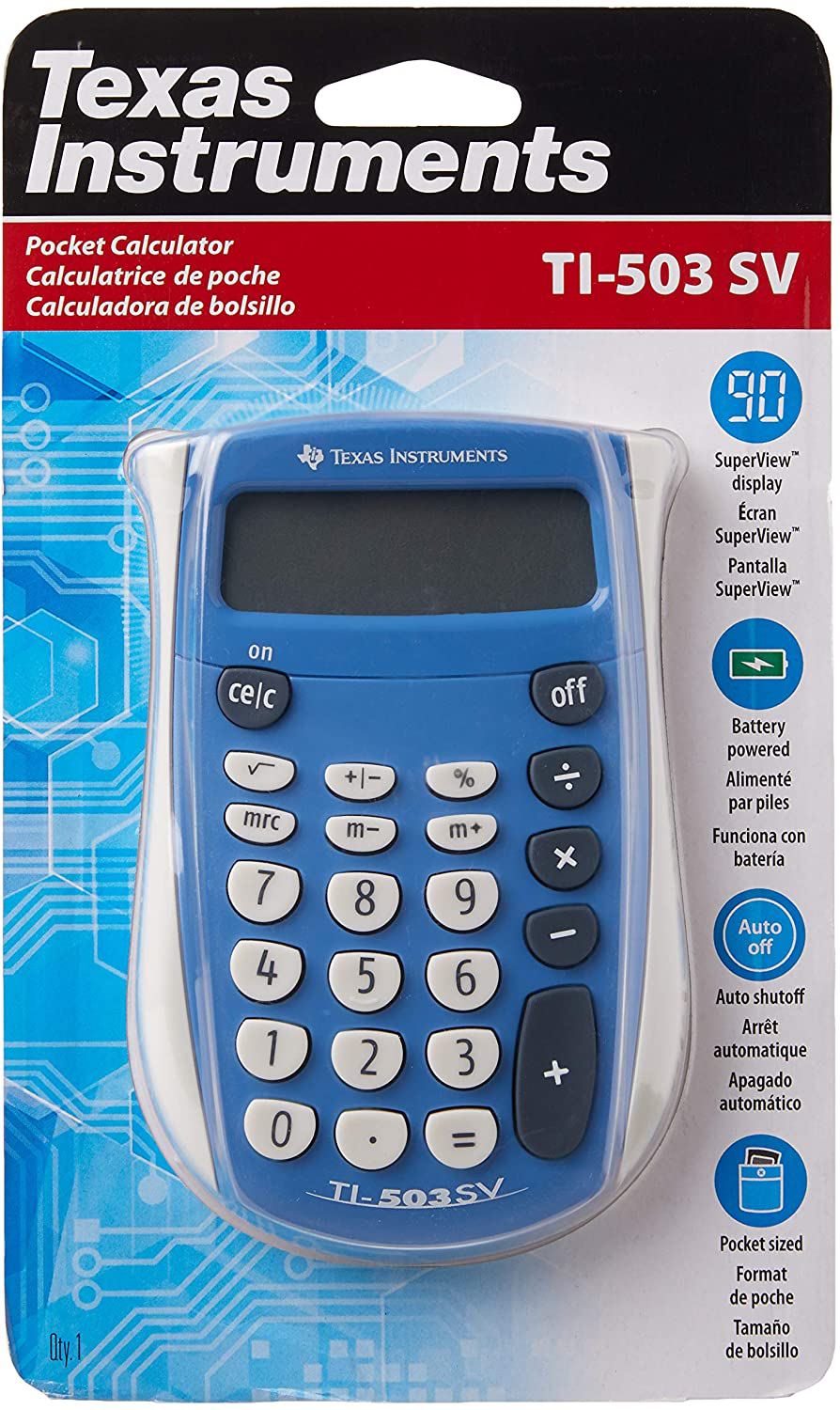 Texas Instruments TI-503 SV Standard Function Calculator