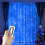 YEOLEH String Lights Curtain,USB Powered Fairy Lights for Party Bedroom Wall,8 Modes & IP64 Waterproof Ideal for Outdoor Wedding Home Garden Decor (Warm White,7.9Ft x 5.9Ft)