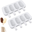 Ouddy Upgrade 2 Pack Large Popsicle Molds, Ice Cream Mold & Silicone Cakesicle Molds with 50 Wooden Sticks & 30 Popsicle Bags for DIY Ice Pop and Cake