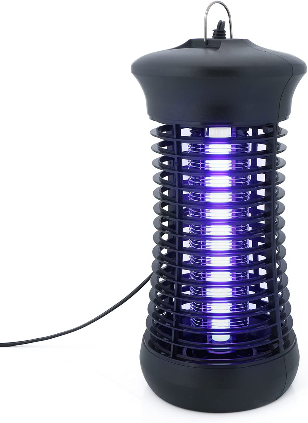 U.S. Solid Electric Bug Zapper Mosquito Killer for Indoor Wide Coverage Protection, 6W Powerful Flying Insects Trap with 1200V High Voltage Electric Grid for Bedroom, Living Room, Kitchen
