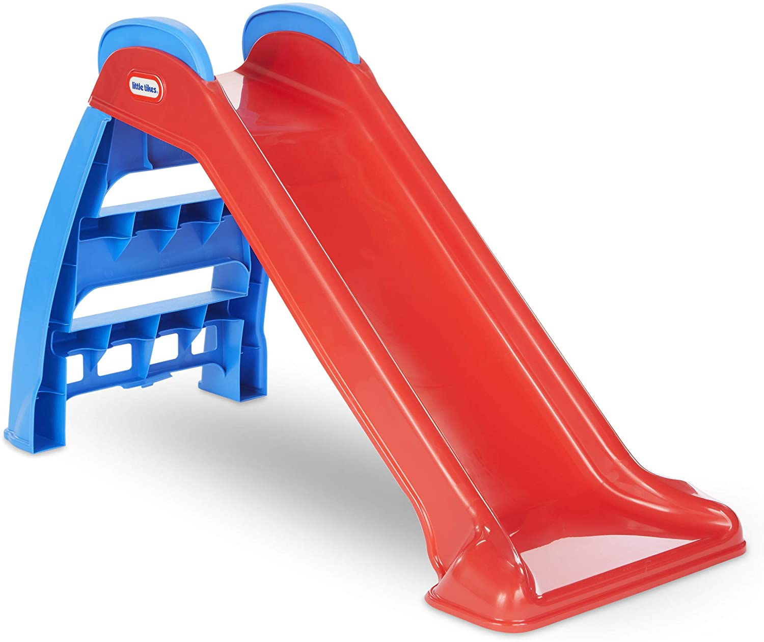 Little Tikes First Slide Toddler Slide, Easy Set Up Playset for Indoor Outdoor Backyard, Easy to Store, Safe Toy for Toddler, Slip And Slide For Kids (Red/Blue)