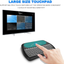 Mini Wireless Keyboard,D8 Mini Keyboard with Touchpad,Colorful Backlit Small Wireless Keyboard,Mini Handheld Remote Keyboard for Pc,Raspberry Pi 4, Android TV Box,Kodi,Windows 7 8 10