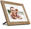 8” Distressed Wood Digital Photo Frame, Auto Slideshow, USB/SD/SDHC Supported, Built-In Clock & Calendar, Easy Setup