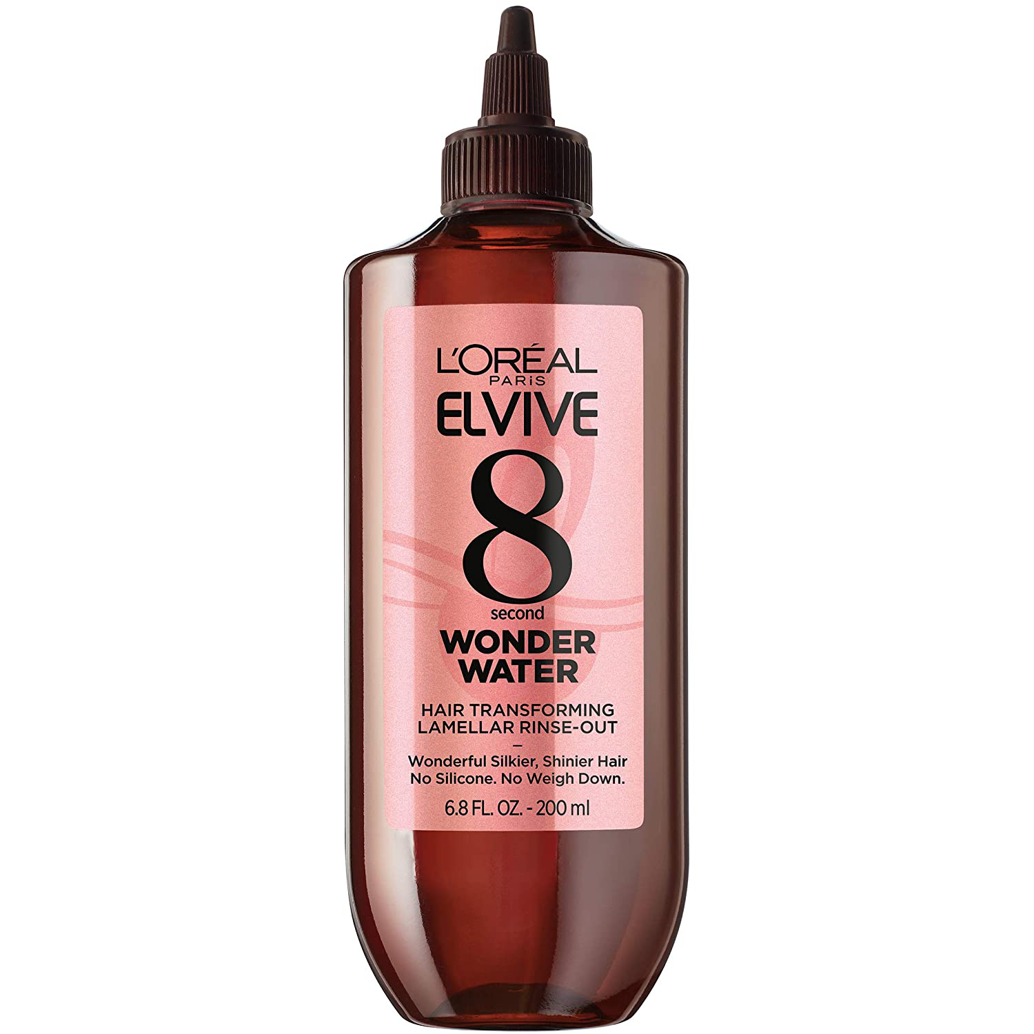 L'Oreal Paris Elvive 8 Second Wonder Water Lamellar, Rinse Out Moisturizing Hair Treatment for Silky, Shiny Looking Hair, 6.8 Fl Oz