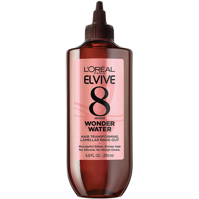 L'Oreal Paris Elvive 8 Second Wonder Water Lamellar, Rinse Out Moisturizing Hair Treatment for Silky, Shiny Looking Hair, 6.8 Fl Oz