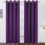 LEMOMO Purple Blackout Curtains 52 x 84 Inch Length/Set of 2 Curtain Panels/Thermal Insulated Room Darkening Curtains for Bedroom