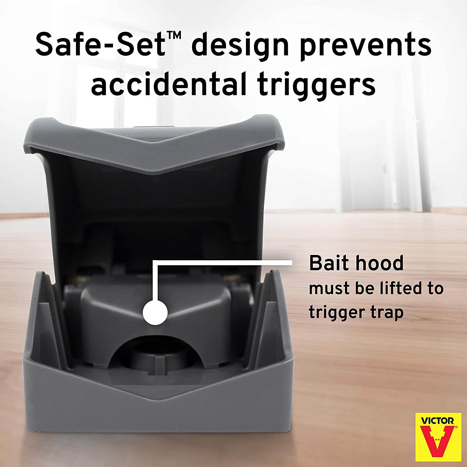 Victor M070-BULK Safe-Set Mouse Trap - 12 Traps , Gray