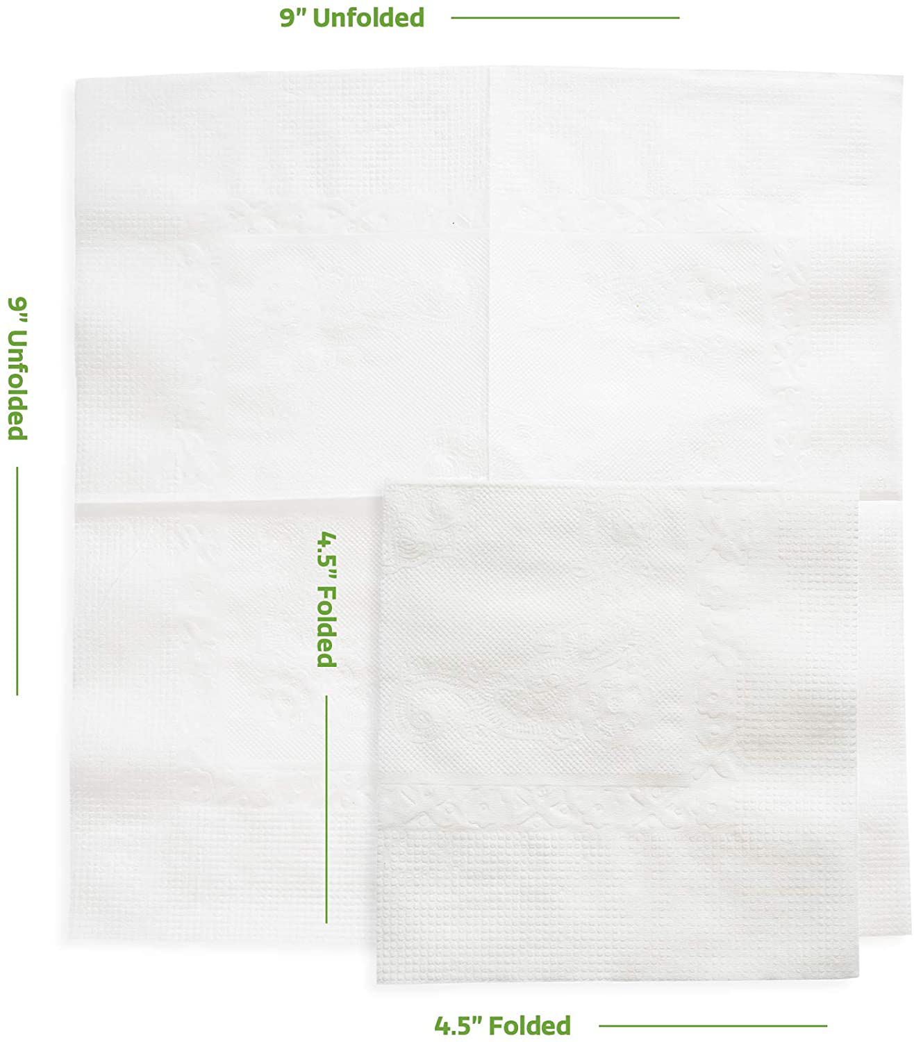 White Beverage Napkins 1-Ply [1000 Pack], Bulk Cocktail Napkins, Restaurant Paper Napkins