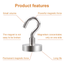 DIYMAG Magnetic Hooks, Facilitate Hook for Cruise, Home, Kitchen, Workplace, Office and Garage