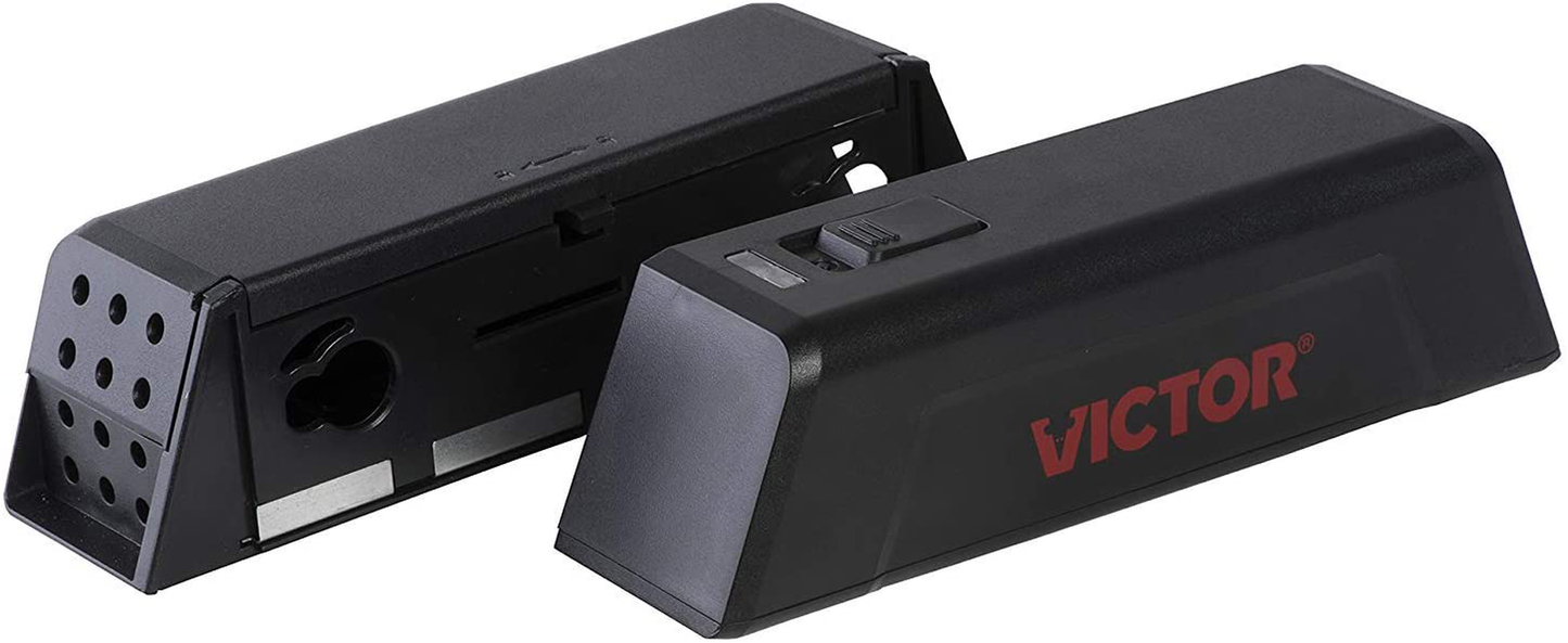 Victor M250S Electronic Mouse Trap , Black , 4 Traps