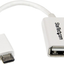 Startech.Com 5In White Micro USB to USB OTG Host Adapter M/F - Micro USB Male to USB a Female On-The-Go Host Cable Adapter - White (UUSBOTGW)