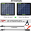 Solar Trickle Charger for 12V Batteries Portable Power Solar Panel Battery Charger Maintainer for Car Boat Marine Motorcycles Truck