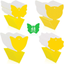 48 Pcs 4 Shapes Yellow Sticky Traps for Fruit Fly, Whitefly, Fungus Gnat, Mosquito, Fly and Bug, Sticky Insect Catcher Traps for Indoor/Outdoor/Kitchen, Extremely Sticky, Non-Toxic, Pet & Kid Safe