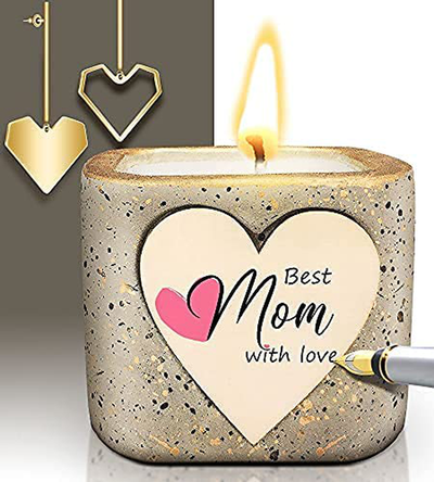 Birthday Gifts for Mom,Handmade Scented Candles for Mom Gifts,Personalized Mothers Day Christmas Gifts for Mom from Daughter Son, Natural Soy Wax Aromatherapy Candles Gifts for Women