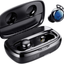 Wireless Earbuds, Tribit 100H Playtime Bluetooth 5.0 IPX8 Waterproof Touch Control Ture Wireless Bluetooth Earbuds with Mic Earphones in-Ear Deep Bass Built-in Mic Bluetooth Headphones