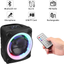 PROZOR 8 Inch Portable Karaoke Machine for Kids & Adults, Portable PA System Rechargeable Wireless Bluetooth Speaker with Wired Microphone & Lights & FM Radio for Party, Wedding