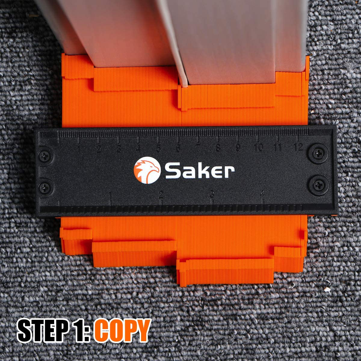 Saker Contour Gauge (10 Inch Christmas Packaging) Profile Tool- Adjustable Lock