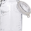 Mason Craft & More Airtight Kitchen Food Storage Clear Glass Clamp Jars, 101 Ounce (3 Liter) Extra Large Clamp Jar