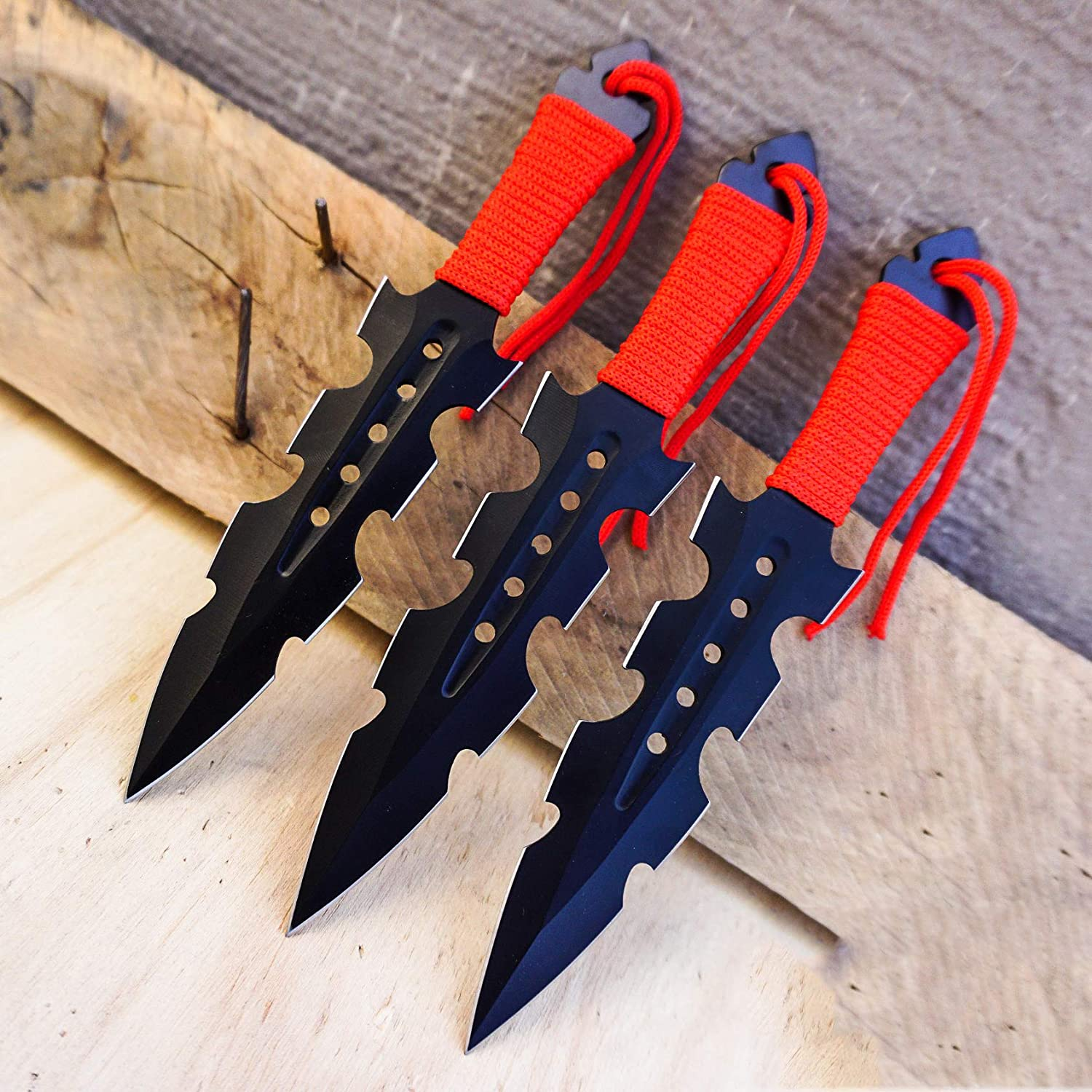 Tactical Knife Survival Knife Hunting Knife 7.5" Ripper Throwing Knives Set Fixed Blade Knife Razor Sharp Edge Camping Accessories Survival Kit Tactical Gear