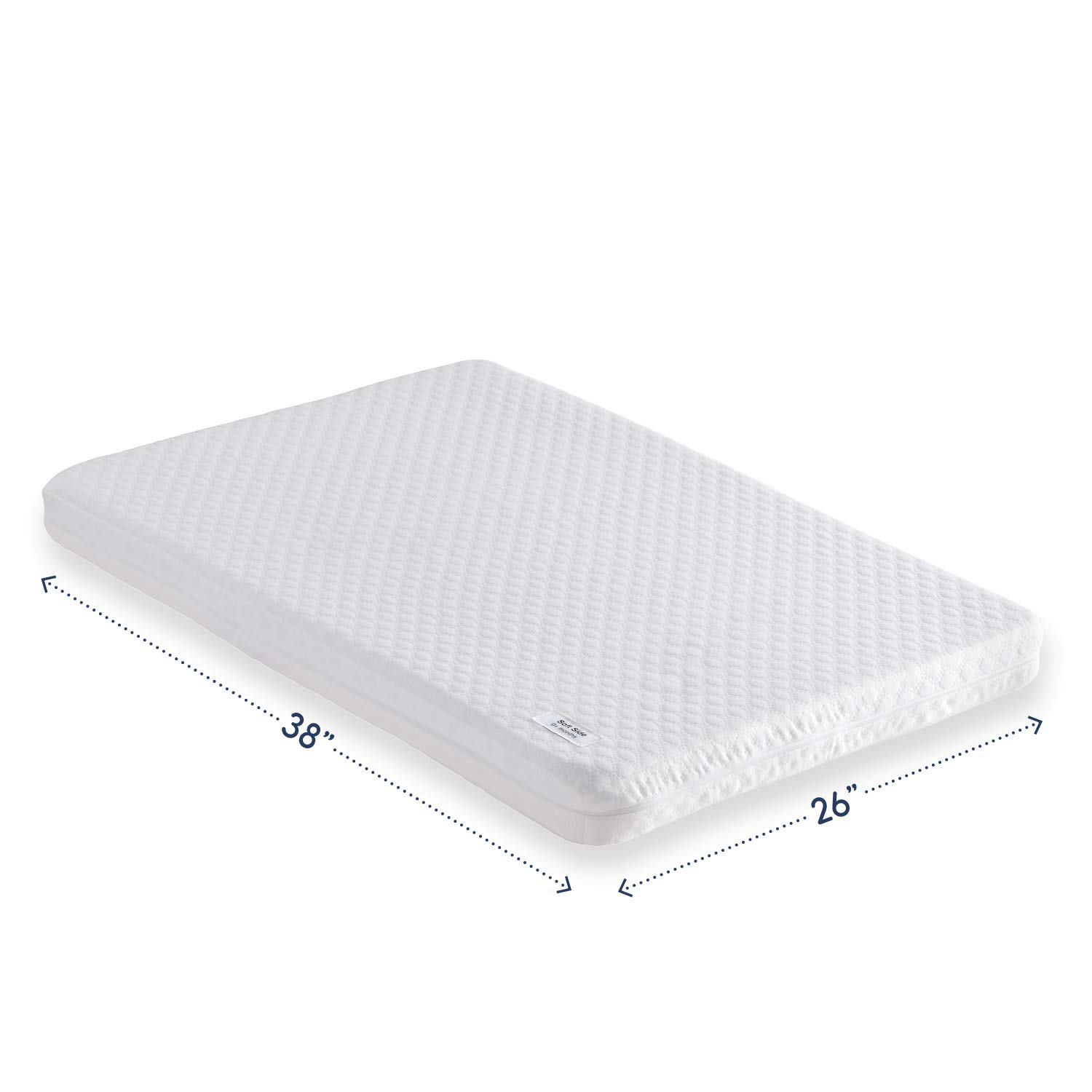 hiccapop Pack and Play Mattress Pad [Dual Sided] w/Firm Side (for Babies) & Soft Memory Foam Side (for Toddlers)