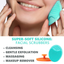 Exfoliating Brush For Razor Bumps and Ingrown Hair Treatment, Silicone Face Scrubbers, Face and Body Exfoliator Set - Perfect for Dry Brushing, by Dylonic
