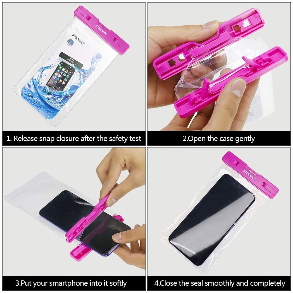 3 Pack Waterproof Phone Pouch, Universal Waterproof Phone Case Drg Bag
