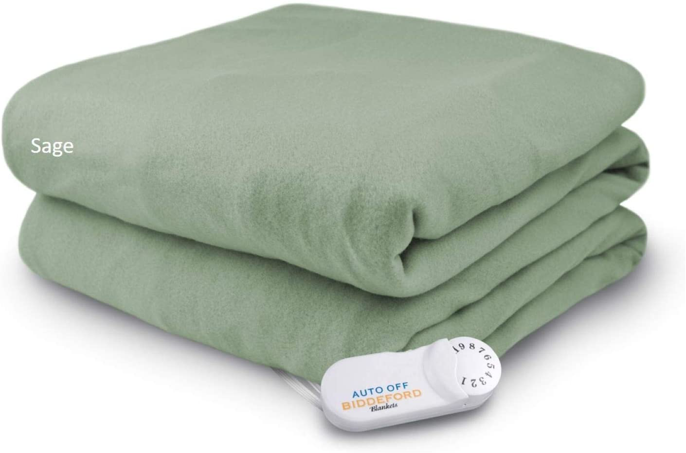 Biddeford Blankets Comfort Knit Electric Heated Blanket with Analog Controller, Throw