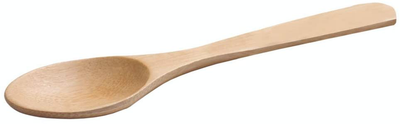 12 Inch Serving Spoon, 1 Sturdy Wood Spoon for Cooking - Utensil for Non-Stick Cookware, Mix, Stir, or Serve, Natural Bamboo Kitchen Spoon, for Catering, Banquets, Homes, or Buffets - Restaurantware