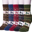 Womens Wool Socks, 5 Pairs Vintage Thick Knit Winter Warm Socks for Women Men Gifts