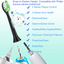 Aoremon Replacement Toothbrush Heads for Philips Sonicare Diamondclean HX6062/95 Black, 10 Pack