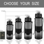 ZORRI Sports Water Bottle, 400/500/700ml/1L, BPA Free Leak Proof Tritan Lightweight Bottles for Outdoors,Camping,Cycling,Fitness,Gym,Yoga- Kids/Adults Drink Bottles with Filter, Lockable Pop Open Lid