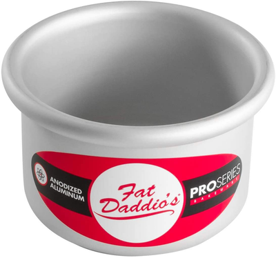 Fat Daddio's Round Cake Pan, 3 x 2 Inch, Silver