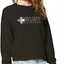 Women’s Long Sleeve Pullover Sweatshirt Crew Neck Letter Logo Printed Loose Sweatshirts