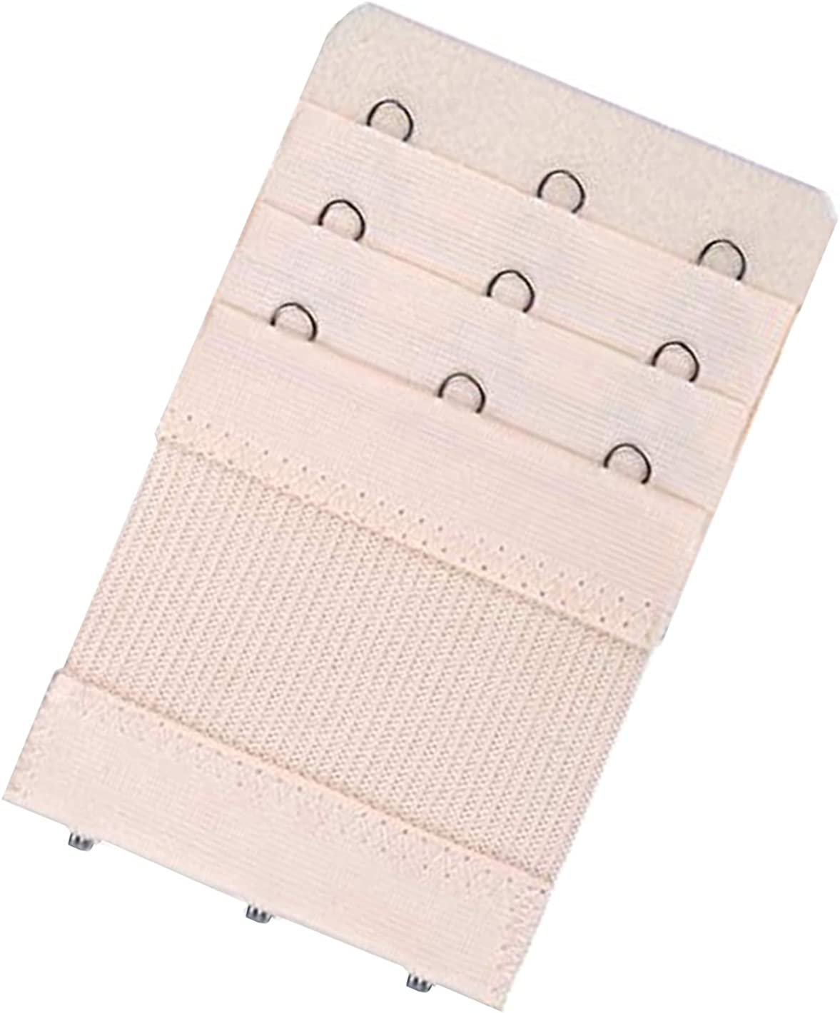 Bra Extender 3 Hooks 3 Rows Elastic Bra Band Hook Strap Extensions for Women, Pack of 4