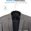 Zober Non-Slip Velvet Hangers - Suit Hangers (50-pack) Ultra Thin Space Saving 360 Degree Swivel Hook Strong and Durable Clothes Hangers Hold Up-To 10 Lbs, for Coats, Jackets, Pants, & Dress Clothes
