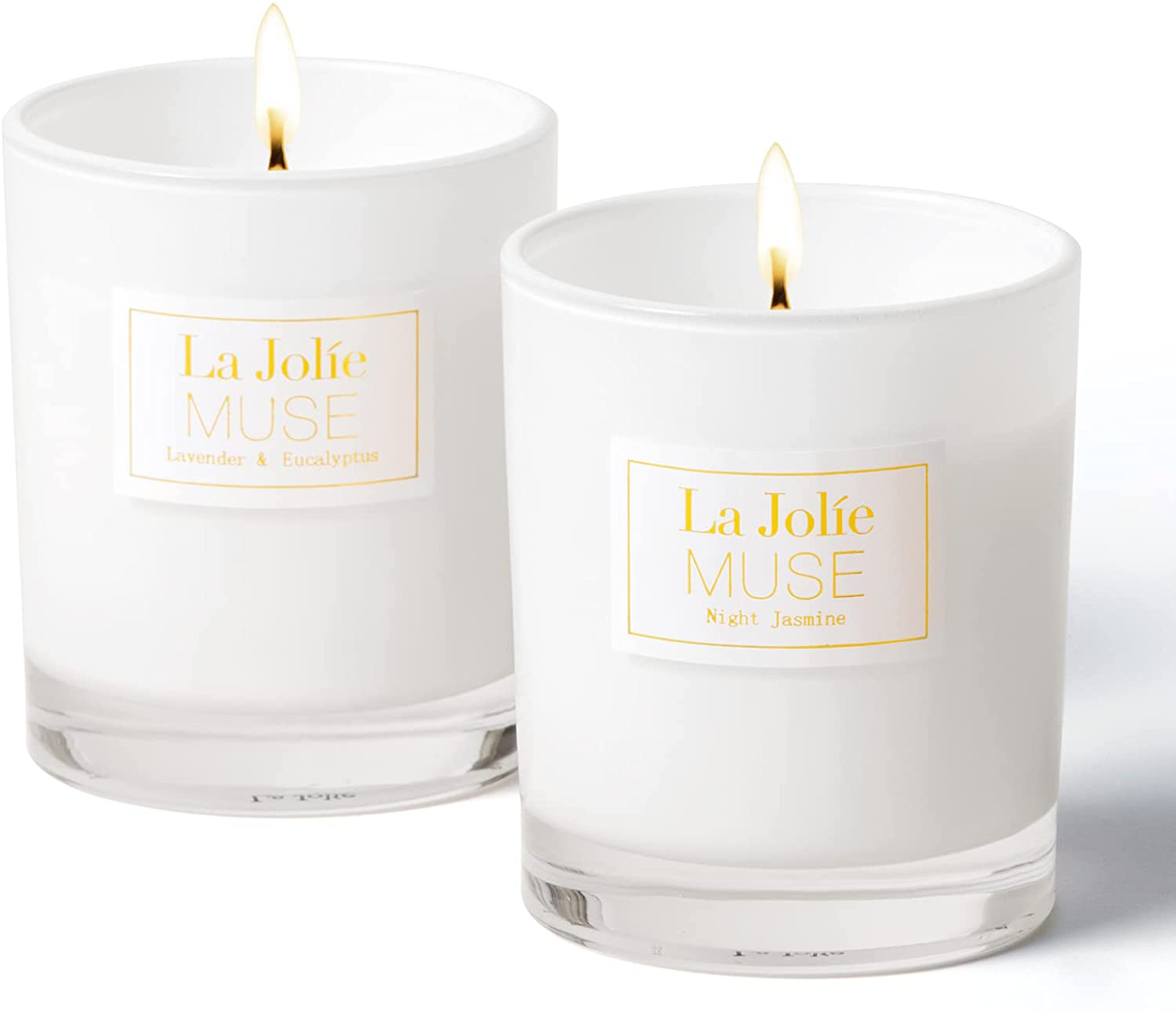 LA JOLIE MUSE Plumeria Scented Candles for Home, Frangipani Candle Hawaii, Natural Soy Candle for Home Scented, Candle Birthday Gift for Her, 65 Hours Burn