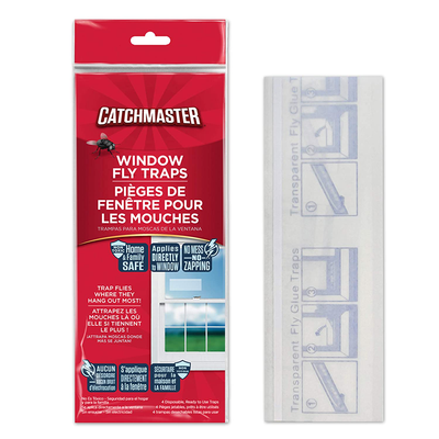 Catchmaster Bug & Fly Clear Window Fly Traps - Pack of 12 Traps