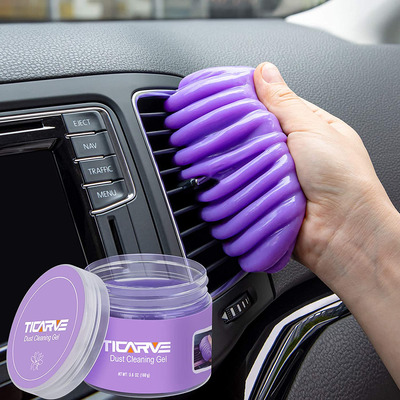 TICARVE Cleaning Gel for Car Detailing Putty Car Vent Cleaner Cleaning Putty Gel Auto Detailing Tools Car Interior Cleaner Dust Cleaning Mud for Cars and Keyboard Cleaner Gel Cleaning Slime Purple